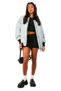 Chaqueta Bomber Personalizada de Alta Calidad para Mujer, Precio Bajo, Gran Venta, Transpirable, Cómoda, Diseño Sólido, Logotipo Bordado, Memoria - Product Image 6