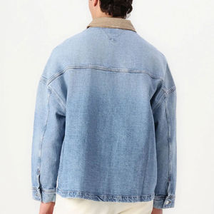Chaqueta de Mezclilla de Algodón de Alta Calidad para Hombre, Chaqueta de Mezclilla Moderna al por Mayor, Servicio de Logotipo de Marca Personalizado con Costuras Reforzadas - Product Image 2
