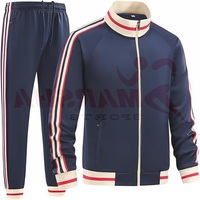 Survêtements à capuche tendance pour hommes 100% qualité supérieure Jogging pour hommes Ensemble de sweat-shirts à fermeture éclair en polyester Différentes couleurs