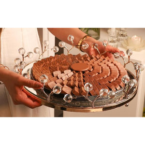 Cuenco de Metal plateado hecho a mano de calidad de lujo, cuenco decorativo Vintage para servir Chocolate, cuenco de postre hecho a mano para Chocolate - Product Image 3