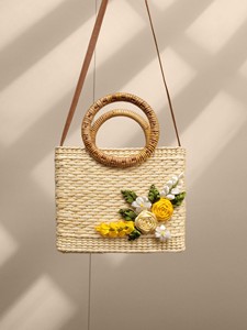 Sac en jacinthe d'eau écologique fait à la main en osier du Vietnam à un prix abordable - Product Image 4