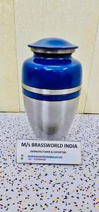 Urna Americana de Metal con Cordón, de Aluminio, con Bolsa de Terciopelo Personalizada, Impresión de Logotipo, Capacidad de 220 Pulgadas Cúbicas, Brassworld - Product Image 5