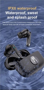 Écouteurs et casques Vansonix Sonix 350 TWS antibruit intra-auriculaire avec indicateur de batterie LED et jeu de puces JL - Product Image 3