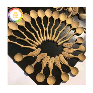 Cuillère en bois de qualité supérieure en palissandre pour remuer la soupe et servir le riz Outils de cuisine élégants du Vietnam - Product Image 4