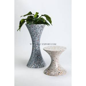 Restaurant Furniture Coffee Side Table White Marble Trending Designing Standard Exclusive Quality <b>Large</b> Size Marble Side Table - Product Image 4