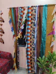 Indian Vintage Sari Silk <b>Fringe</b> <b>Curtain</b> Modern Hotel Cafe Home Decor Knitted Window Shade for Bedroom Living Room Dining Room - Product Image 2