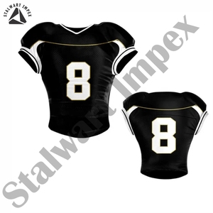 Uniforme de football américain couleur unie vêtements de sport uniforme de football américain sur mesure à séchage rapide - Product Image 2