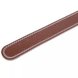 Cinturón de levantamiento de pesas de cuero de 10mm para gimnasio para sentadillas pesadas, cinturón de entrenamiento de gimnasio en blanco liso de Color marrón para Unisex - Product Image 4