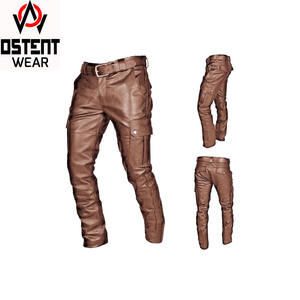 กางเกงสูททรงขาบานหนัง PU สำหรับผู้ชาย ผลิตตามสั่งพร้อมปักโลโก้ ขายส่ง - Product Image 2