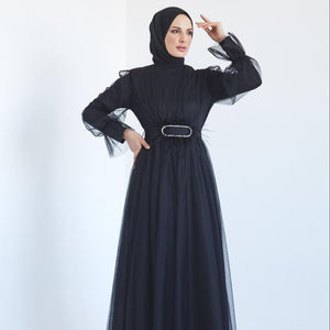 Robe de Soirée Longue Jalabiya de Styliste Modeste Jalabiya Kaftan Dubaï pour Dames Élégant Nouveau Design Vêtements Islamiques Sans Turquie - Product Image 1