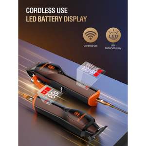 Ensemble de tondeuses à cheveux électriques sans fil professionnelles pour hommes, avec étui de voyage, batterie de qualité supérieure, cadeaux - Product Image 3