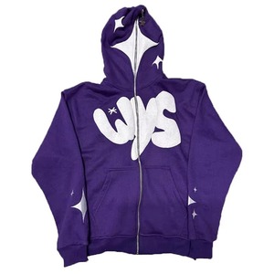 Sweats à capuche zippés intégraux avec logo personnalisé Vente en gros 100% coton vierge France Terry pour hommes Sweats à capuche zippés intégraux Streetwear - Product Image 6