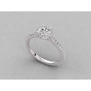 Anillo de Diamante Solitario de Oro de 9K, Corte Ovalado de 1 Quilate, Estilo Compromiso, Hip-Hop, Certificado IGI, Joyería Fina con Engaste de Bisel - Product Image 2