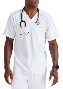 2025 ensemble de gommages médicaux multi-poches à col en V pour hommes uniformes d'hôpital confortables-chemise et pantalon pour médecins et infirmières - Product Image 5