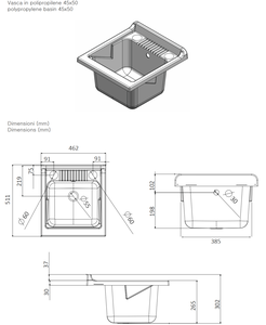 Lavadero de Tablero Aglomerado Blanco Impermeable de Marca Italiana Famosa, Material de PP Tipo Mármol Rentable para Uso en Baños ¡En Oferta! - Product Image 3