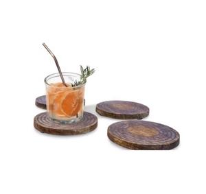 New Arrival Handmade Wooden Coaster Luxury Top Quality Round Shape Wooden Coasters Natural Finished Trivets Tablemat <b>Beer</b> <b>Mat</b> - Product Image 1