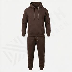 Survêtements pour hommes en molleton, pull uni, couleurs personnalisées, coupe ajustée, logo personnalisé imprimé, OEM, 100% coton, vêtements de sport - Product Image 1