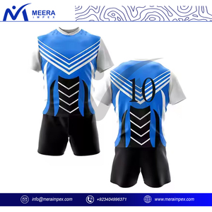 Ensemble d'uniformes de rugby à séchage rapide imprimés personnalisés pour hommes Short en jersey respirant pour match de club d'équipe Fourniture directe d'usine OEM - Product Image 2
