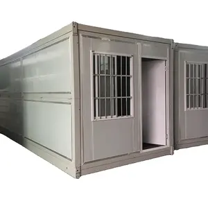 Chống địa chấn Trung Quốc container đôi cánh mở rộng phẳng gói gấp đúc sẵn container Tiny House Túp lều mà nếp gấp ra