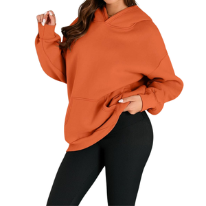 Sudadera con capucha de lana de algodón HeavyGSM 100% para mujer, sudadera de invierno más vendida, diseño bordado, transpirable, cómoda, alta - Product Image 3