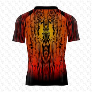 Rash Guard BJJ secado rápido Jiu Jitsu Rash Guard color personalizado transpirable manga corta MMA Rash Guard para hombre OEM personalizado - Product Image 4