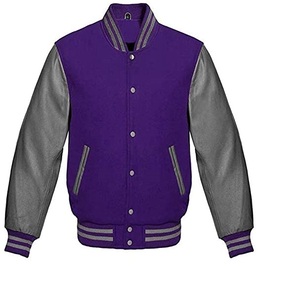 Mejor precio Venta caliente de los hombres de moda Letterman chaquetas Simple Plain ligero para el invierno - Product Image 5