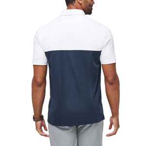 Camisa de Golf Semiformal de Negocios, Ajustada, de Piqué, de Mezcla Triple de Algodón, Poliéster y Spandex, con Estampado Antiarrugas, de Alta Calidad, al por Mayor - Product Image 6