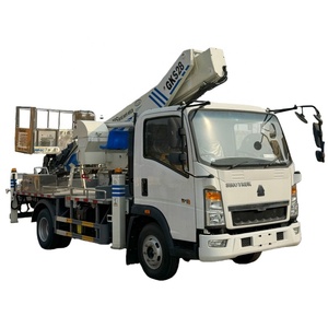 Venta <span class=keywords><strong>de</strong></span> Fábrica, Camión Plataforma <span class=keywords><strong>de</strong></span> Trabajo Aéreo HOWO <span class=keywords><strong>de</strong></span> 28 Metros, Marca China, Elevador Telescópico <span class=keywords><strong>de</strong></span> Brazo - Product Image 1