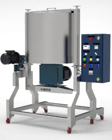 भारत में निर्मित खाद्य और पेय फैक्टरी के लिए साहिथ 100 किलोग्राम प्रोफेशनल चॉकलेट स्टोन ग्राइंडर कोको मेलेंगर मशीन