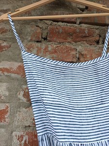 Bloque de mano Impreso Vestido de algodón indio Cuello cuadrado Túnicas Estilo casual Vestido largo Maxi Longitud 100% Algodón - Product Image 5