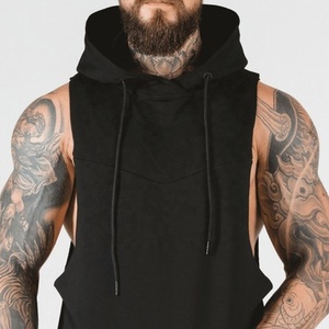 Hoodies de sport sans manches pour hommes en gros – Qualité supérieure, respirants, Spandex/Polyester, OEM, anti-rétrécissement, séchage rapide, été - Product Image 5