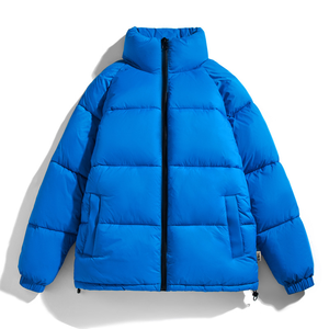 Veste à bulles d'hiver de haute qualité pour hommes taille XL coupe-vent à capuche col montant respirant mince toile enduite impression de logo personnalisé - Product Image 2