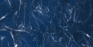 Orientbell Vitrifié (GVT) 600X1200 DR Super Brillant Marquina Bleu Finition Brillante Grands Carreaux Grand Mur Carreaux de Porcelaine pour Sol - Product Image 2