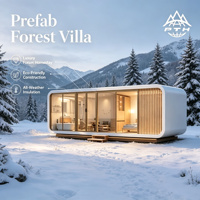 Cabane de luxe Apple de 26 m², maison préfabriquée modulaire avec salle de bain, prête pour le glamping