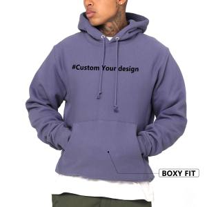 2024 OEM Mens 100% personalizado impreso liso en blanco logotipo personalizado de gran tamaño de talla grande pulóver en blanco de peso pesado sudaderas con capucha para hombre - Product Image 5