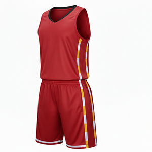 Conjunto de Camiseta y Pantalones Cortos de Baloncesto Premium, Ligeros, de Secado Rápido, Tejido Transpirable, Ropa Deportiva al por Mayor para Equipos - Product Image 5