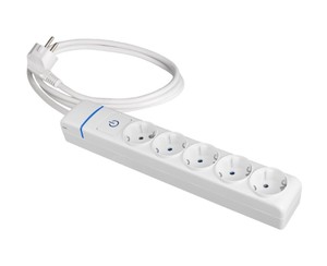 Multipresa serie ION a 5 prese con cavo da 1,5 m e interruttore (Solera 8015PIL) - Product Image 1