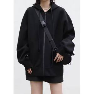 Tela de Punto Francesa de Alta Calidad, 220 g/m², Suave, Cómoda, Sólida, Elástica, de Secado Rápido, Transpirable, con Cierre de Cremallera, Diseño de Mariposa, para Invierno - Product Image 3