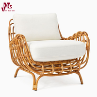 Fauteuil d'appoint en rotin, design bohème moderne, mobilier pour la maison, salon, chambre, cuisine, salle à manger et extérieur