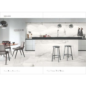 1200x2400mm grands carreaux de porcelaine aspect marbre gris Vistaar approvisionnement en usine utilisation mur et sol - Product Image 1