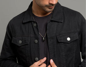 Veste universitaire à boutons pour homme, design personnalisé, vêtements robustes, col montant, motif de lettres, logo frontal - Mode classique à manches longues - Product Image 4