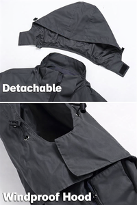 Chaqueta Cortavientos Impermeable Unisex |   Chaqueta Impermeable de Montaña con Capucha, Ligera y de Alta Calidad, con Logotipo Personalizado - Product Image 3