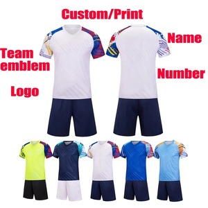 Custom Printed Boys Soccer Clothes Sets Breathable Short Sleeve Football Training Clothing for Adults and Kids Basketball Wear - Product Image 2