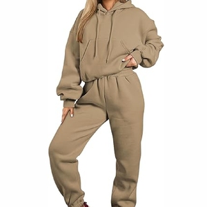 Ensembles de survêtements à capuche pour femmes les plus vendus, vêtements imprimés lourds avec pantalon, caractéristiques de grande taille, nouveauté 2025 - Product Image 4