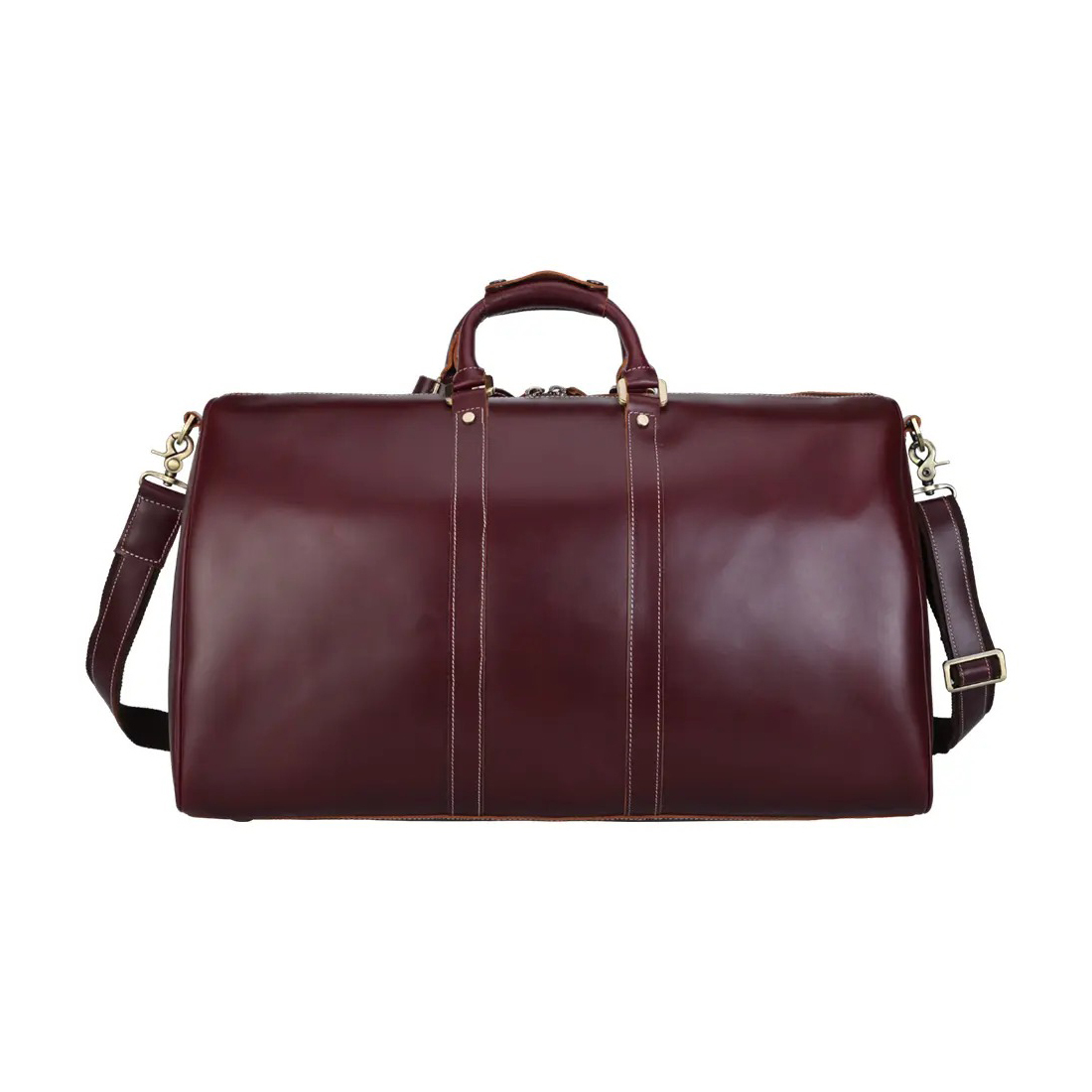Large Capacity Custom Shoulder Weekend Bag Leather Duffle Bag Men Real Cow Leather Travel Bags Luggage for Traveling