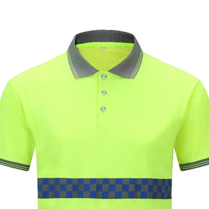 เสื้อเซฟตี้งานโปโลสำหรับผู้ชายเสื้อเชิ๊ตโปโลลาย2024มองเห็นได้ชัดเจน2024 OEM แบบกำหนดเอง - Product Image 3