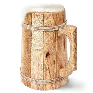 แก้วไม้เครื่องดื่มธรรมชาติทำด้วยมือสำหรับชากาแฟและเบียร์ - Product Image 6