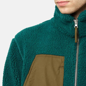 Veste Sherpa d'hiver 100% coton de haute qualité OEM la plus vendue avec logo personnalisé pour hommes support en polaire surdimensionné nouvelle mode High Street - Product Image 4