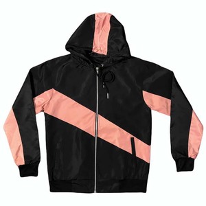 2025 conjunto corto cortavientos personalizado de alta calidad para hombre, cremallera, forro de poliéster reflectante, pantalones cortos para correr, conjuntos de ropa de abrigo, Color de contraste - Product Image 5