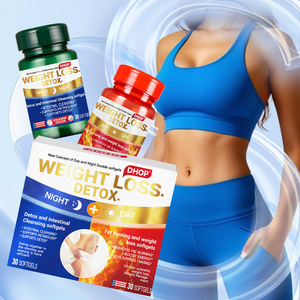 DHOP Capsules Molles Détoxifiantes pour la Perte de Poids, Ventre Plat et Gestion du Poids, Coupe-Faim, Gélules Amincissantes, Produit de Beauté - Product Image 1